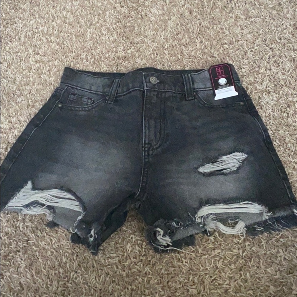 High wasted jean shorts